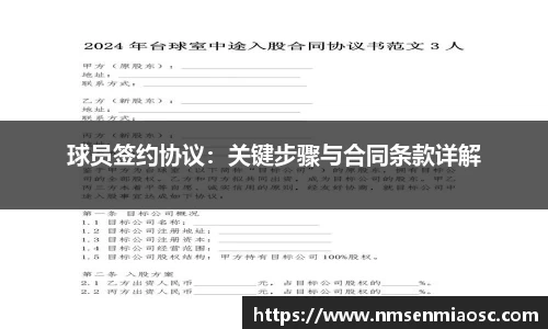 球员签约协议：关键步骤与合同条款详解